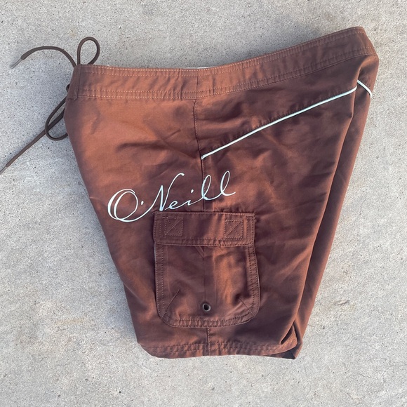 O’NEILL BOARD SWIM SHORTS WOMEN’S BROWN SIZE 5 - Picture 3 of 10